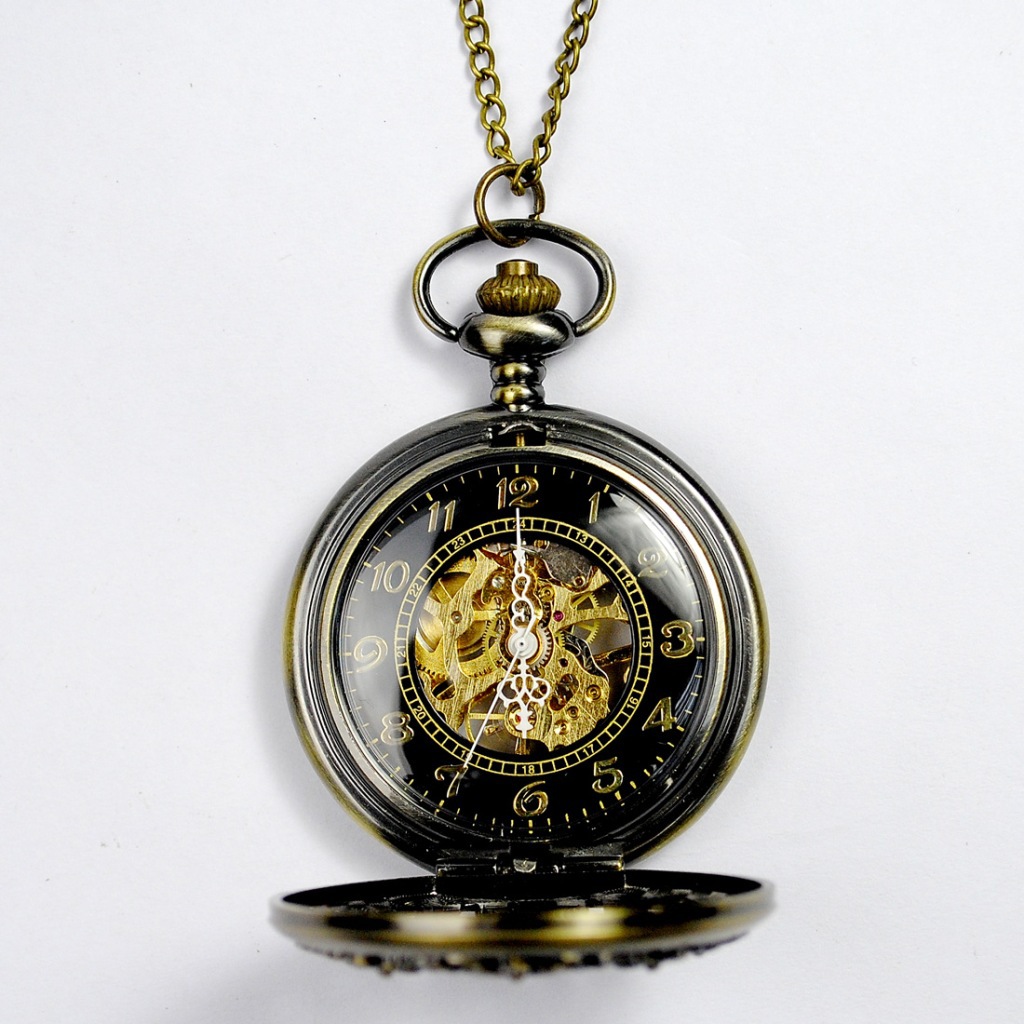 新款潮流8朵金花復古機械懷表 精致工藝，引領復古時尚